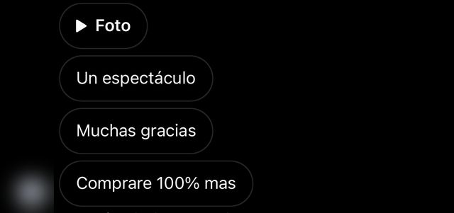 Mensaje de un cliente al recibir su pedido